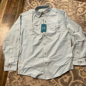 1-2026A-NWT PONCHO LONG SLEEVE FISHING-WESTERN SHIRT